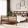 Bed Frame Honey Brown Solid Wood 150x200 cm King Size Colour honey brown Size 150 x 200 cm 