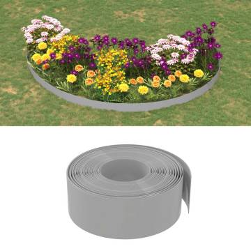 Garden Edgings 5 pcs Grey 10 m | Durable Polyethylene