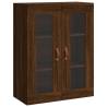 Elegant Highboard in Brown Oak - 69.5x34x180 cm