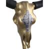 HSM Collection Decorative Buffalo Head - Gold 80x10x80 cm