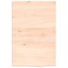 Untreated Solid Wood Bathroom Countertop 40x60 cm - Hipomarket