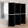 5-Panel Room Divider Black 250x220 cm Fabric Colour black Size 250 x 220 cm Number of 1 Number_of_Panels 5 