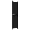 5-Panel Room Divider Black 250x220 cm Fabric | Hipomarket UK