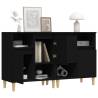 Modern Black Sideboards - Set of 2 | 60x35x70 cm