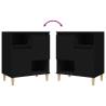 Modern Black Sideboards - Set of 2 | 60x35x70 cm