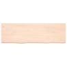 Untreated Solid Wood Bathroom Countertop 160x50 cm | HipoMarket