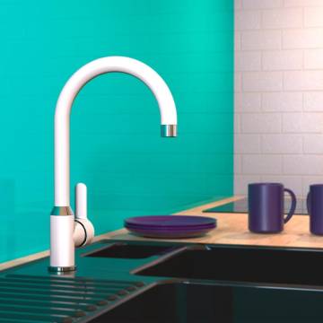 EISL DIZIANI White-Chrome Kitchen Mixer Tap - Modern & Reliable