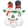 Inflatable Snowman Family with LEDs - 240 cm Christmas Decoration