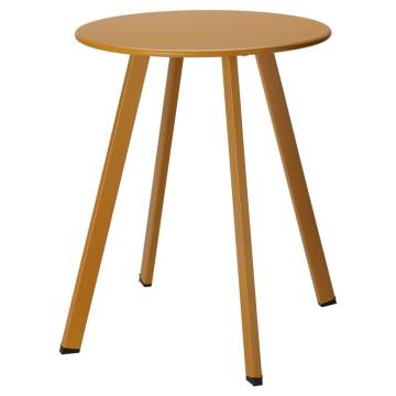 ProGarden Matte Mustard Yellow End Table - Stylish & Durable