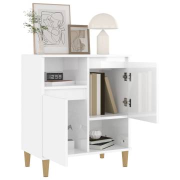 High Gloss White Sideboard - Stylish Storage Solution