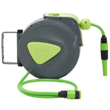 Automatic Retractable Water Hose Reel - 10+1 m Wall Mounted