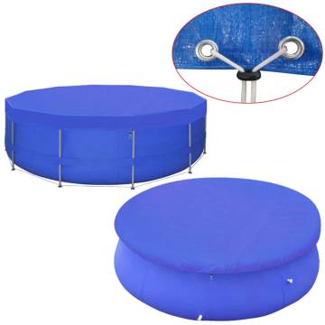 Durable Round Pool Cover PE 460 cm - 90 g/m² | HipoMarket