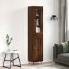 Highboard Brown Oak 34.5x34x180 cm Engineered Wood Colour brown oak Quantity in Package 1 Model 1 wood door 