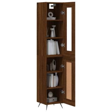 Highboard Brown Oak - Stylish Storage Solution | HipoMarket UK