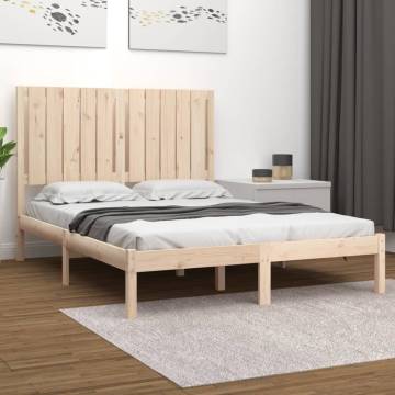 Solid Wood Bed Frame 120x190 cm | Small Double Design