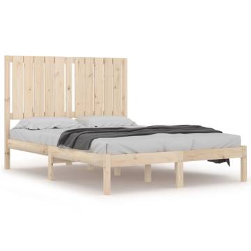 Solid Wood Bed Frame 120x190 cm | Small Double Design