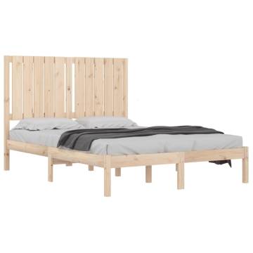 Solid Wood Bed Frame 120x190 cm | Small Double Design