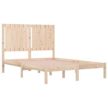 Solid Wood Bed Frame 120x190 cm | Small Double Design