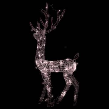 Acrylic Reindeer Christmas Decoration with 140 LEDs - 120cm