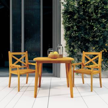 Garden Table 85x85 cm Solid Wood Acacia | Hipo Market