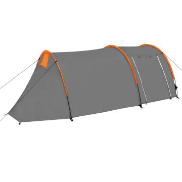 Camping Tent for 4 Persons - Grey and Orange | HiPoMarket