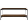 Stylish Brown Oak Coffee Table - 80x50x40 cm | HiPoMarket