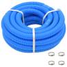 Pool Hose with Clamps Blue 38 mm12 m Size 38 mm/12 m with clamps Quantity in Package 1 