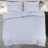 Duvet Cover Set Grey 135x200 cm | Soft Microfiber Bedding