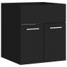 Elegant Black Sink Cabinet - 41x38.5x46 cm | HipoMarket UK