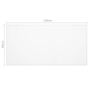 Transparent Table Protector 120x60 cm - Durable PVC