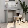 Modern Concrete Grey Desk - 100x50x76 cm Engineered Wood