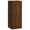 Elegant Brown Oak Highboard - 34.5x34x180 cm | Hipomarket