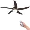 Ornate Ceiling Fan with Light - 128 cm Brown | HipoMarket