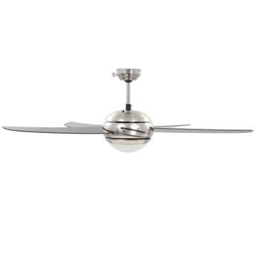 Ornate Ceiling Fan with Light - 128 cm Brown | HipoMarket