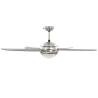 Ornate Ceiling Fan with Light - 128 cm Brown | HipoMarket