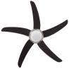 Ornate Ceiling Fan with Light - 128 cm Brown | HipoMarket