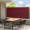 Patio Retractable Side Awning 140x300 cm Red Colour red Size 140 x 300 cm Quantity in Package 1 