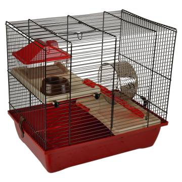 FLAMINGO Hamster Cage Enzo 2 - 41.5x28.5 cm Bordeaux