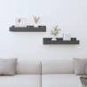 Wall Shelves 2 pcs Grey 50x12x9 cm Solid Wood Pine Colour grey Size 50 x 12 x 9 cm Quantity in Package 1 Number of Pieces 