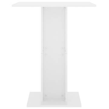 High Gloss White Bistro Table - 60x60 cm | Hipomarket