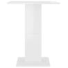 High Gloss White Bistro Table - 60x60 cm | Hipomarket