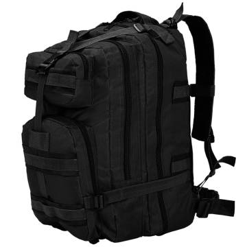 Army-Style Backpack 50L Black - Durable & Spacious | Hipomarket