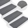 Stair Mats Self-adhesive 15 pcs 65x24.5x3.5 cm Grey Colour grey Size 65 x 24.5 x 3.5 cm Quantity in Package 15 