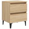 Chic Bed Cabinet Sonoma Oak - Stylish Storage Solution