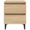 Chic Bed Cabinet Sonoma Oak - Stylish Storage Solution