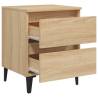 Chic Bed Cabinet Sonoma Oak - Stylish Storage Solution