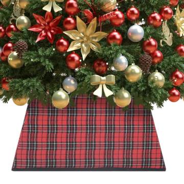 Red & Black Christmas Tree Skirt 48x48 cm - Hipomarket