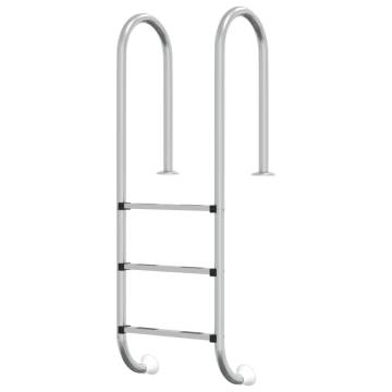 Durable 304 Stainless Steel Pool Ladder - 54x38x158 cm