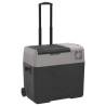 Portable Cool Box with Wheel & Handle - 40L, Black & Grey