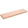 Wall Shelf Light Brown - Solid Oak Wood | HipoMarket